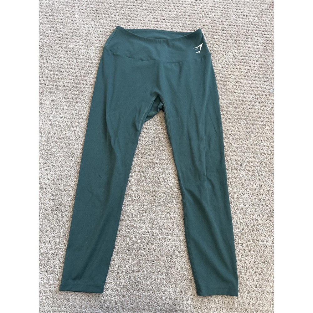 Gymshark High-Waisted Seamless Teal Leggings Athletic Training Winter Teal